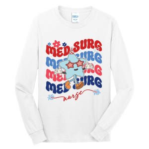 Med Surg Nurse Patriotic American 4th Of July Tall Long Sleeve T-Shirt