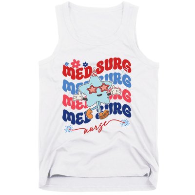 Med Surg Nurse Patriotic American 4th Of July Tank Top