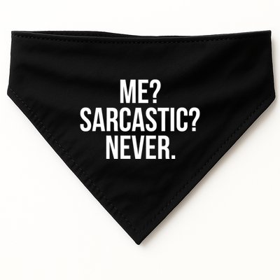 Me? Sarcastic? Never. Funny USA-Made Doggie Bandana