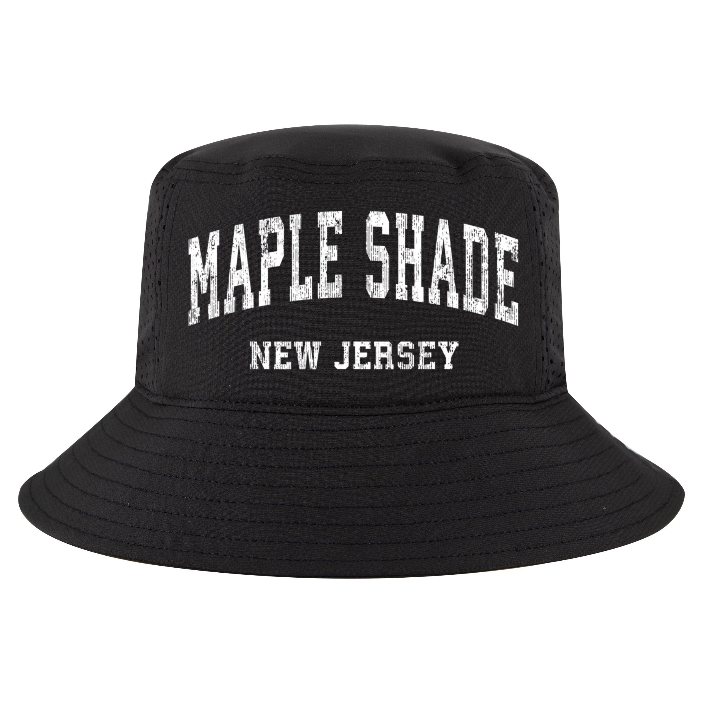 Maple Shade New Jersey Nj Vintage Varsity Sports Cool Comfort Performance Bucket Hat