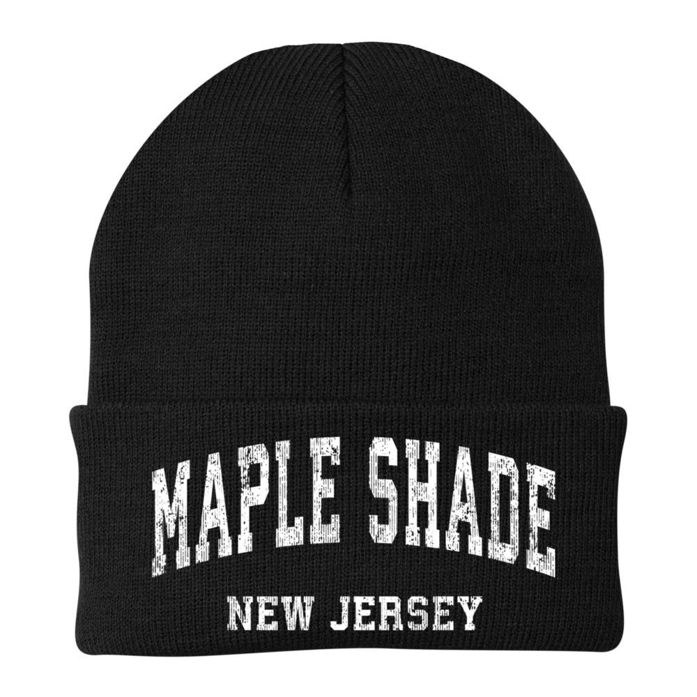 Maple Shade New Jersey Nj Vintage Varsity Sports Beanie