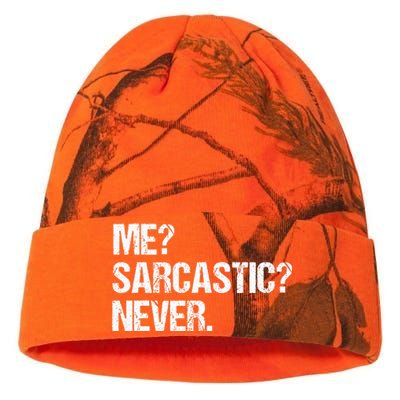 Me Sarcastic Never Funny Saying Humor Intelligent Sarcasm Kati Licensed 12" Camo Beanie