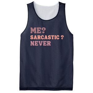 Me Sarcastic Never Funny Black Humor Adult Mesh Reversible Basketball Jersey Tank