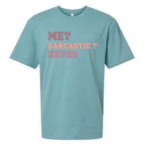 Me Sarcastic Never Funny Black Humor Adult Sueded Cloud Jersey T-Shirt