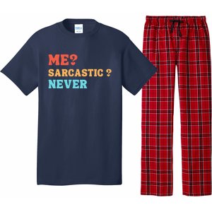 Me Sarcastic Never Funny Black Humor Adult Pajama Set