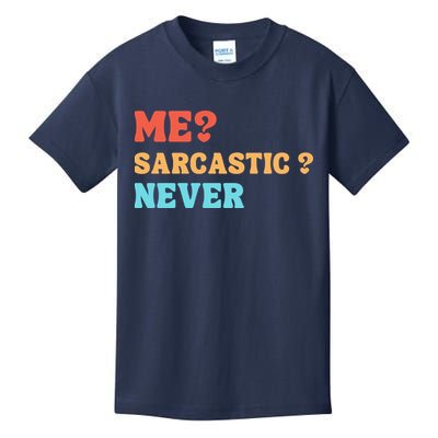 Me Sarcastic Never Funny Black Humor Adult Kids T-Shirt