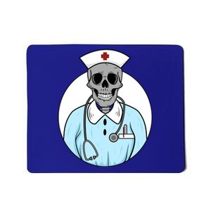 Medical Skull Nursing Horror Fun Nurse Skeleton Halloween Meaningful Gift Mousepad