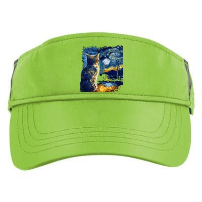 Majestic Starry Night Cat Adult Drive Performance Visor