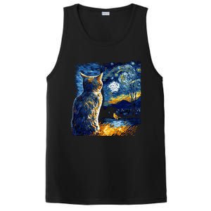 Majestic Starry Night Cat PosiCharge Competitor Tank