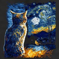 Majestic Starry Night Cat Trucker Hat