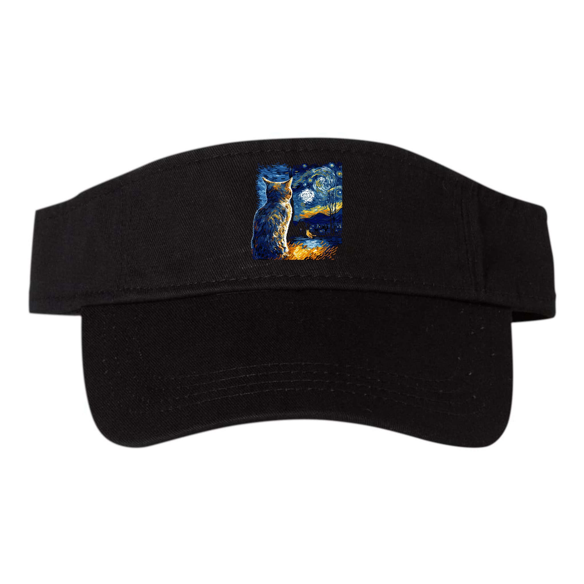 Majestic Starry Night Cat Visor