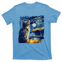 Majestic Starry Night Cat T-Shirt