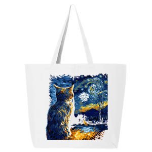 Majestic Starry Night Cat 25L Jumbo Tote