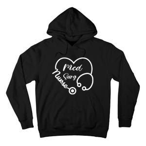 Med Surg Nurse Heart Gift Tall Hoodie