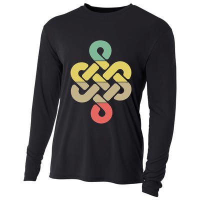 Mongolian Souvenir Of Mongolia Art Cooling Performance Long Sleeve Crew