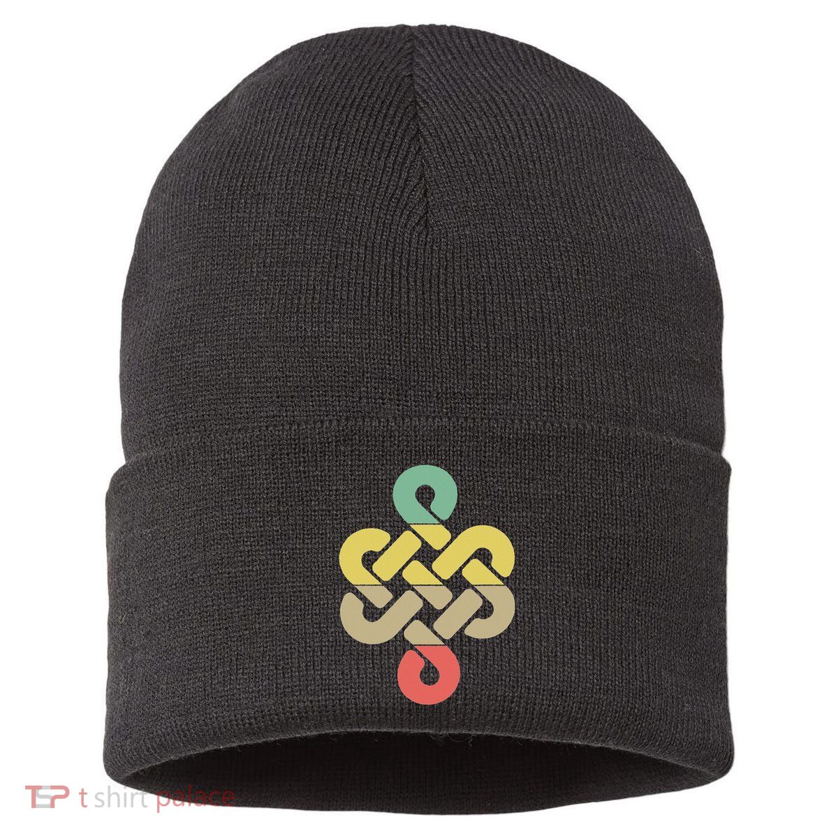 Mongolian Souvenir Of Mongolia Art Sustainable Knit Beanie