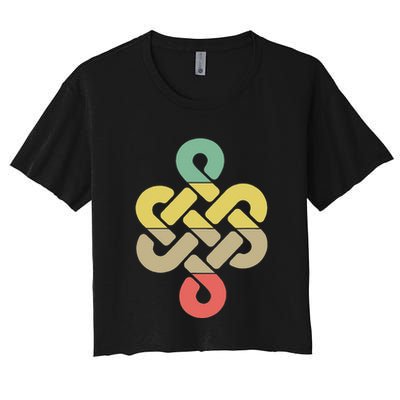 Mongolian Souvenir Of Mongolia Art Crop Top