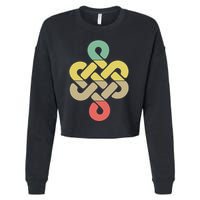Mongolian Souvenir Of Mongolia Art Cropped Pullover Crew