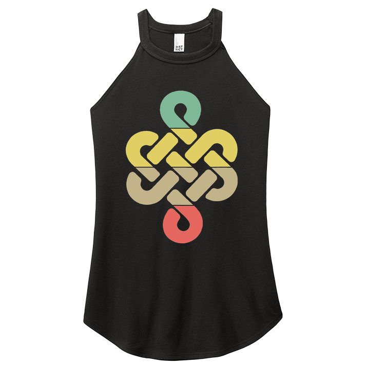 Mongolian Souvenir Of Mongolia Art Women's Perfect Tri Rocker Tank