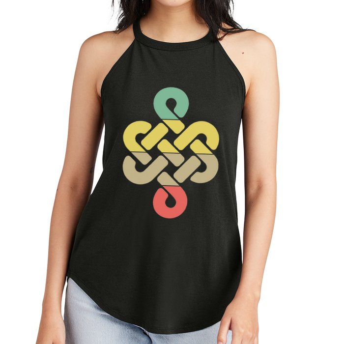 Mongolian Souvenir Of Mongolia Art Women's Perfect Tri Rocker Tank