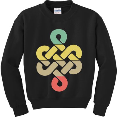 Mongolian Souvenir Of Mongolia Art Kids Sweatshirt