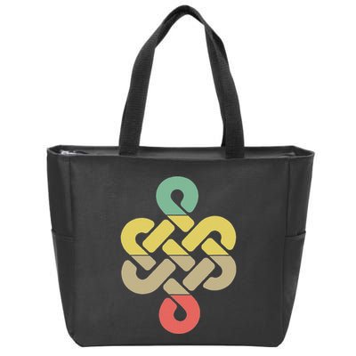 Mongolian Souvenir Of Mongolia Art Zip Tote Bag