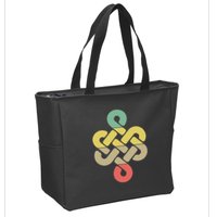 Mongolian Souvenir Of Mongolia Art Zip Tote Bag
