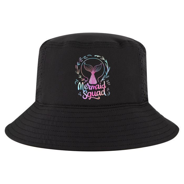 Mermaid Squad Of The Birthday Mermaid Cool Comfort Performance Bucket Hat