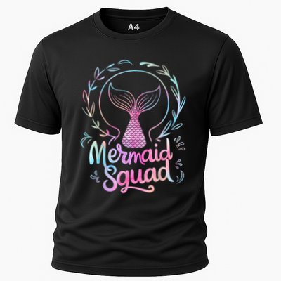 Mermaid Squad Of The Birthday Mermaid Performance Shirt