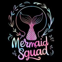 Mermaid Squad Of The Birthday Mermaid Cooling Performance Crew T-Shirt