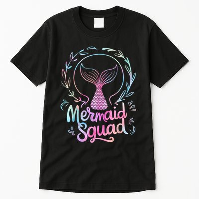 Mermaid Squad Of The Birthday Mermaid Tall T-Shirt