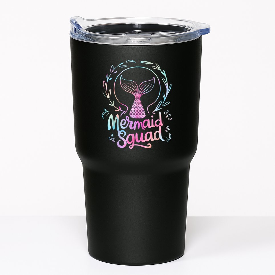 Mermaid Squad Of The Birthday Mermaid Tumbler