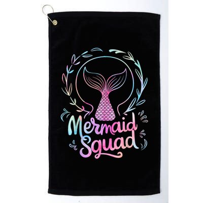 Mermaid Squad Of The Birthday Mermaid Golf Towel