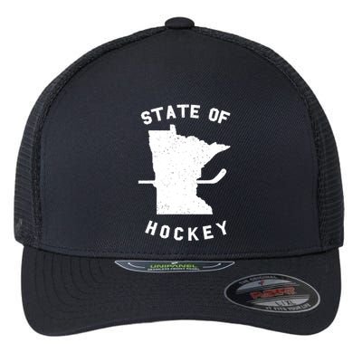 Minnesota State Of Hockey Flexfit Unipanel Trucker Cap