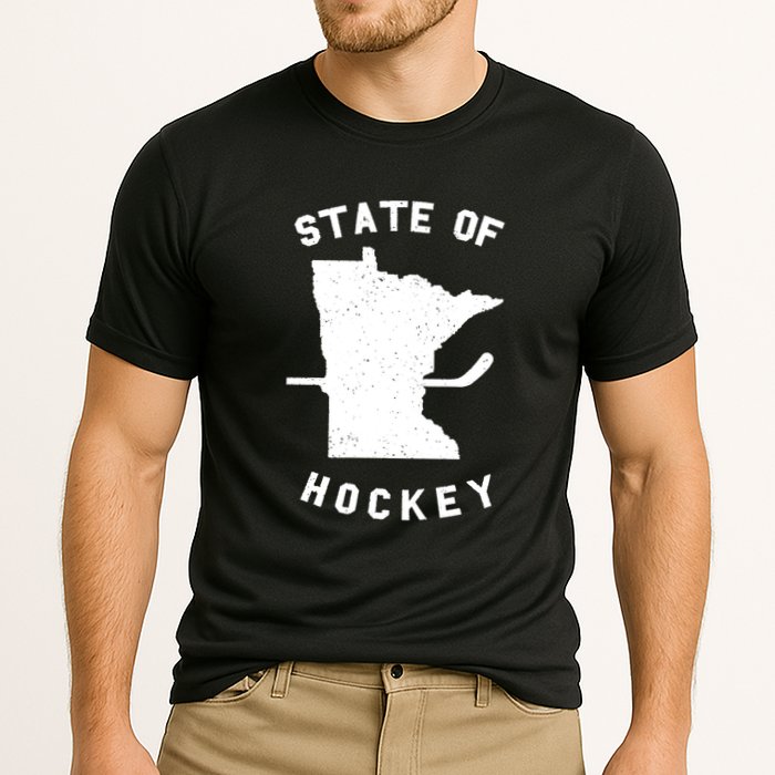 Minnesota State Of Hockey Cooling Performance Crew T-Shirt