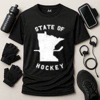 Minnesota State Of Hockey Cooling Performance Crew T-Shirt