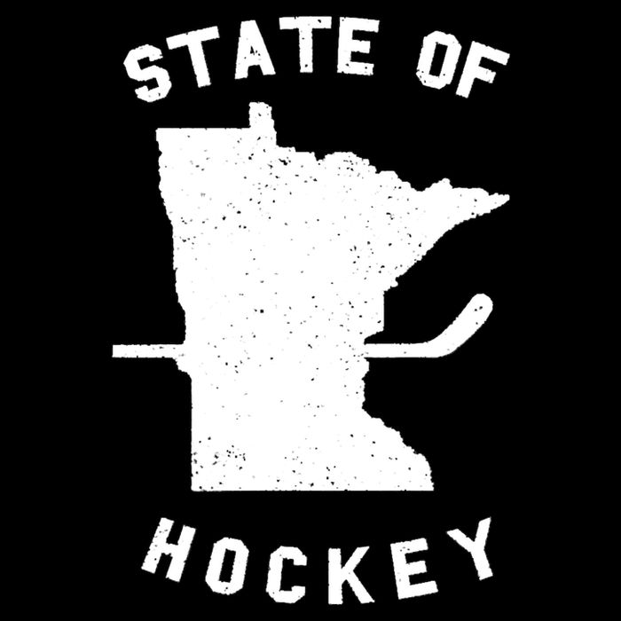 Minnesota State Of Hockey Drawstring Bag