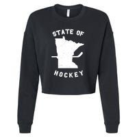 Minnesota State Of Hockey Cropped Pullover Crew