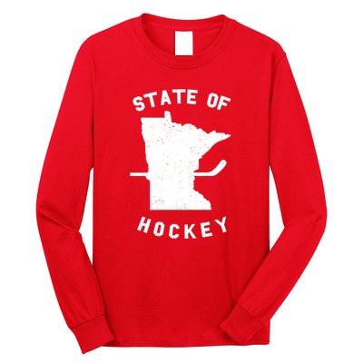 Minnesota State Of Hockey Long Sleeve Shirt