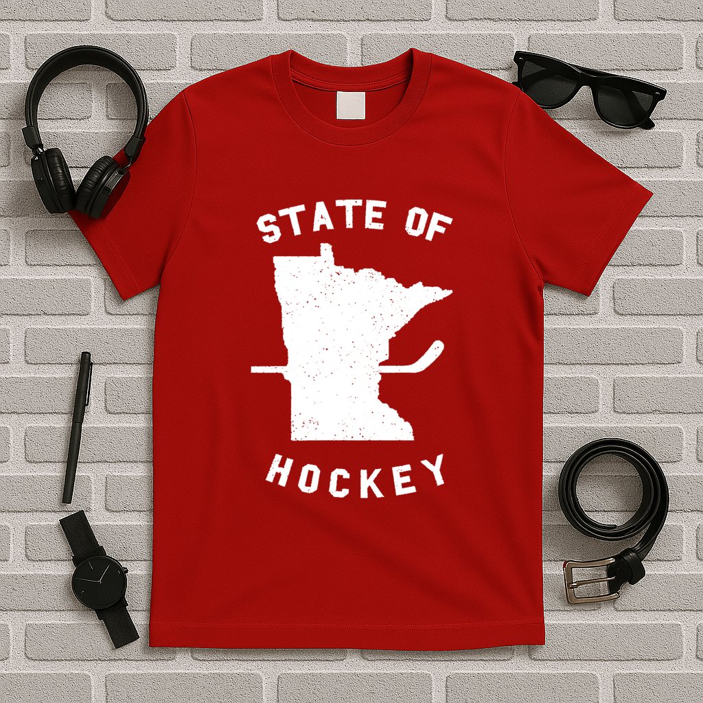 Minnesota State Of Hockey T-Shirt