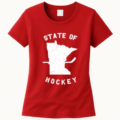 Minnesota State Of Hockey Womens T-Shirt