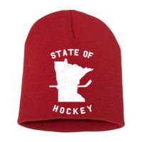 Minnesota State Of Hockey Short Acrylic Beanie