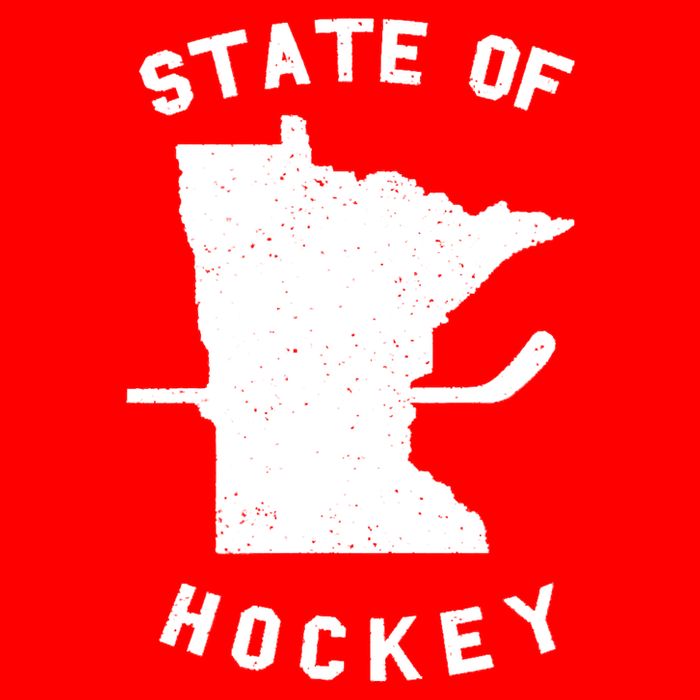 Minnesota State Of Hockey Short Acrylic Beanie
