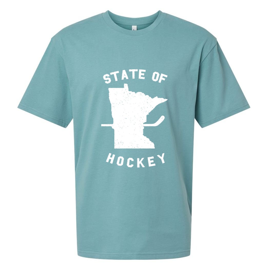 Minnesota State Of Hockey Sueded Cloud Jersey T-Shirt