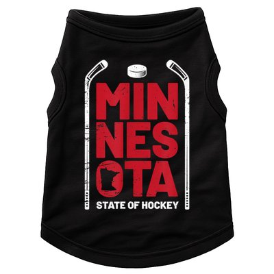 Minnesota State Of Hockey Mn State Map Doggie Tank