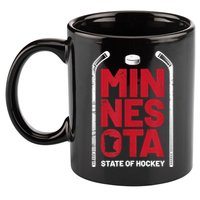 Minnesota State Of Hockey Mn State Map 11oz C Handle Ceramic Mug