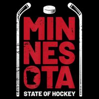 Minnesota State Of Hockey Mn State Map Youth Performance Sprint T-Shirt