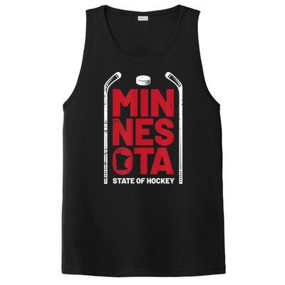 Minnesota State Of Hockey Mn State Map PosiCharge Competitor Tank