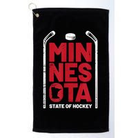 Minnesota State Of Hockey Mn State Map Golf Towel