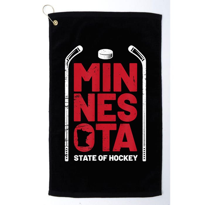 Minnesota State Of Hockey Mn State Map Golf Towel